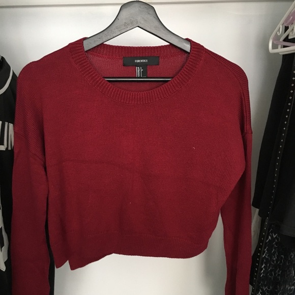 Forever 21 Cropped Sweater - Picture 2 of 2